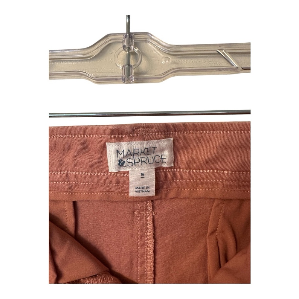 Market & Spruce Women's Size 16 Terracotta Shorts - Picture 6 of 7